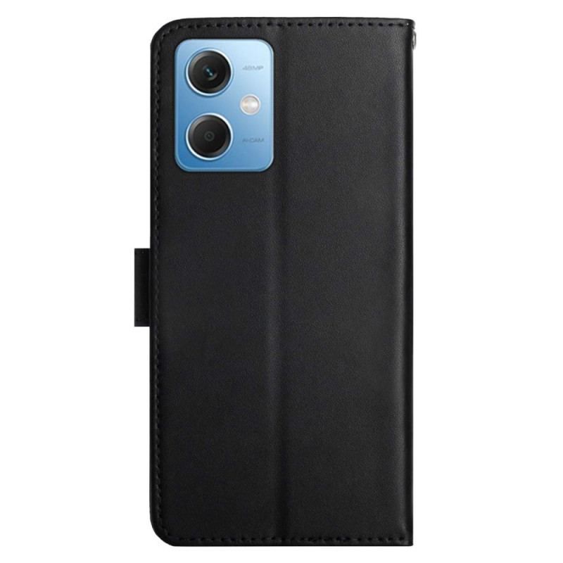 Flip Cover Xiaomi Redmi Note 12 5G Ægte Nappa Læder