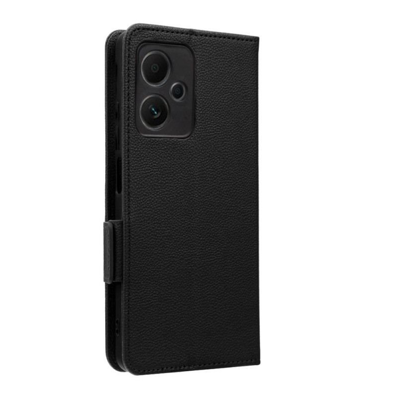 Flip Cover Xiaomi Redmi Note 12 5G Ultra Fin Litchi Stil