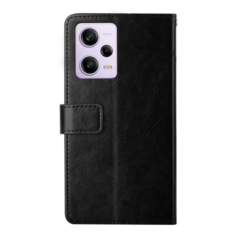 Flip Cover Xiaomi Redmi Note 12 Pro Med Snor Y Strappy Design