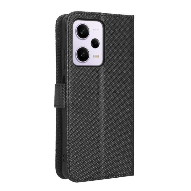 Flip Cover Xiaomi Redmi Note 12 Pro Plus Med Snor Stilfuldt Strappy Imiteret Læder