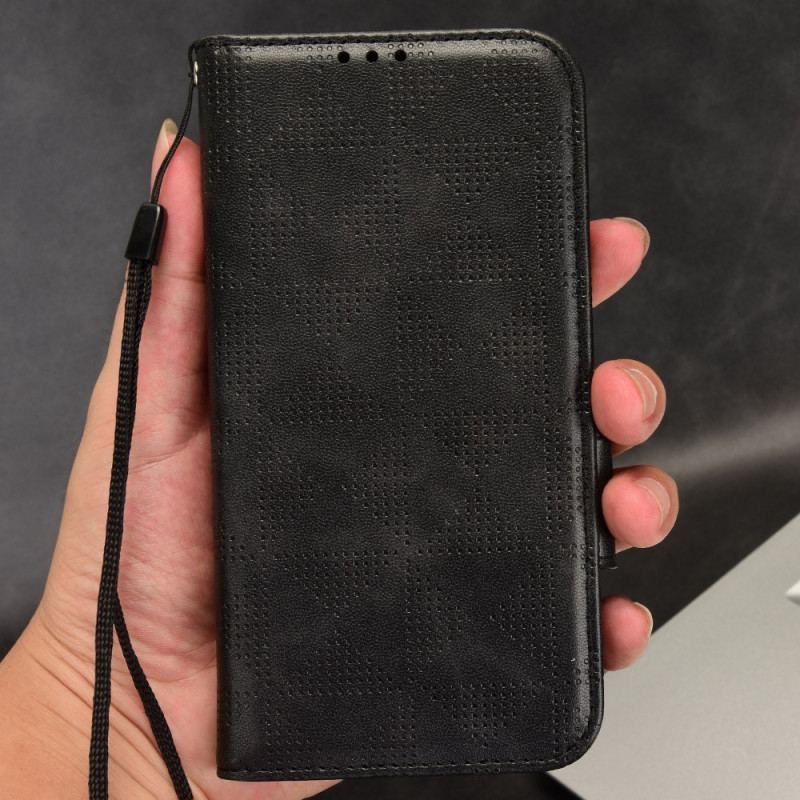 Flip Cover Xiaomi Redmi Note 12 Pro Plus Trekanter Med Snor