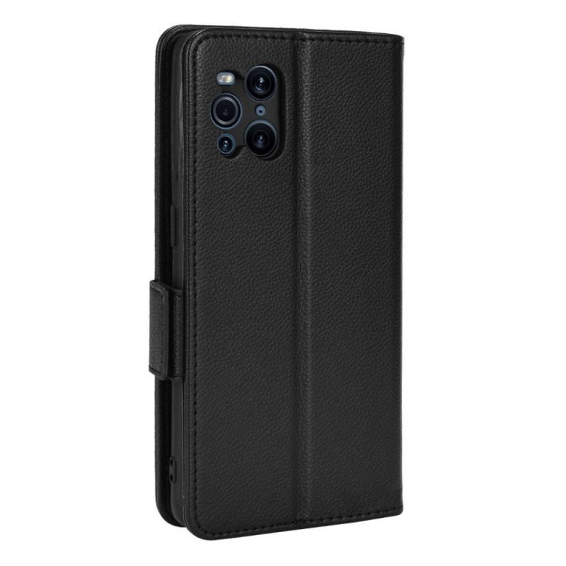 Læder Cover Oppo Find X3 Pro Flip Cover Flap Dobbelt Litchi Nye Farver