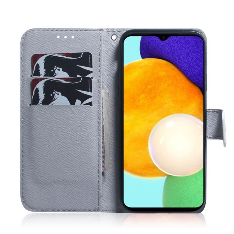 Læder Cover Samsung Galaxy A13 5G / A04s Tiger Ansigt