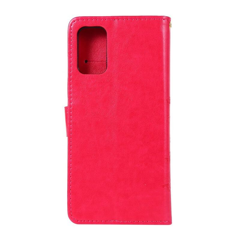 Læder Cover Samsung Galaxy S20 Plus / S20 Plus 5G Fortryllede Sommerfugle