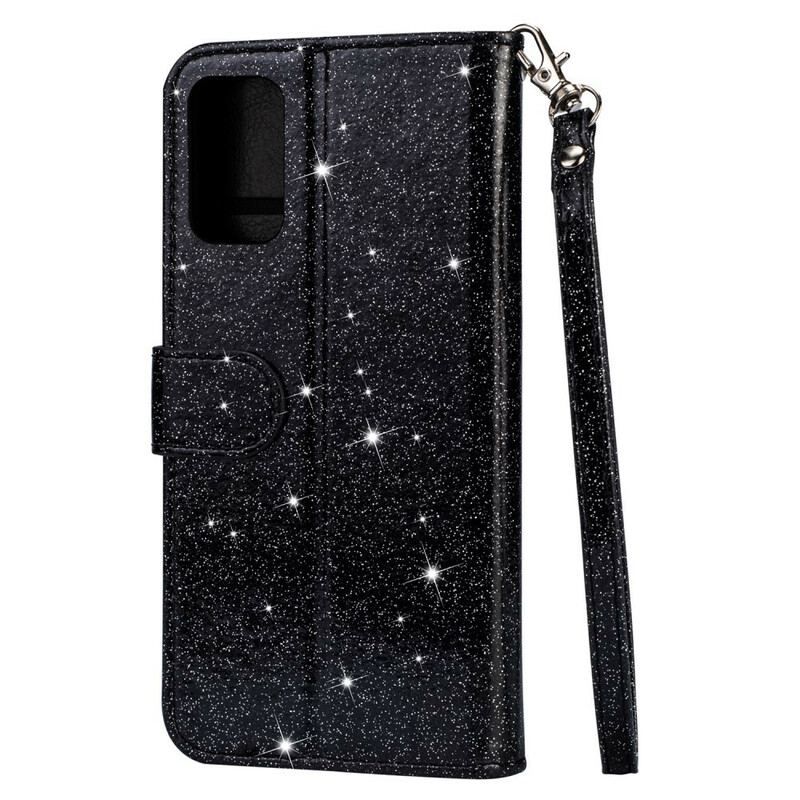 Læder Cover Samsung Galaxy S20 Plus / S20 Plus 5G Glitter Møntpung