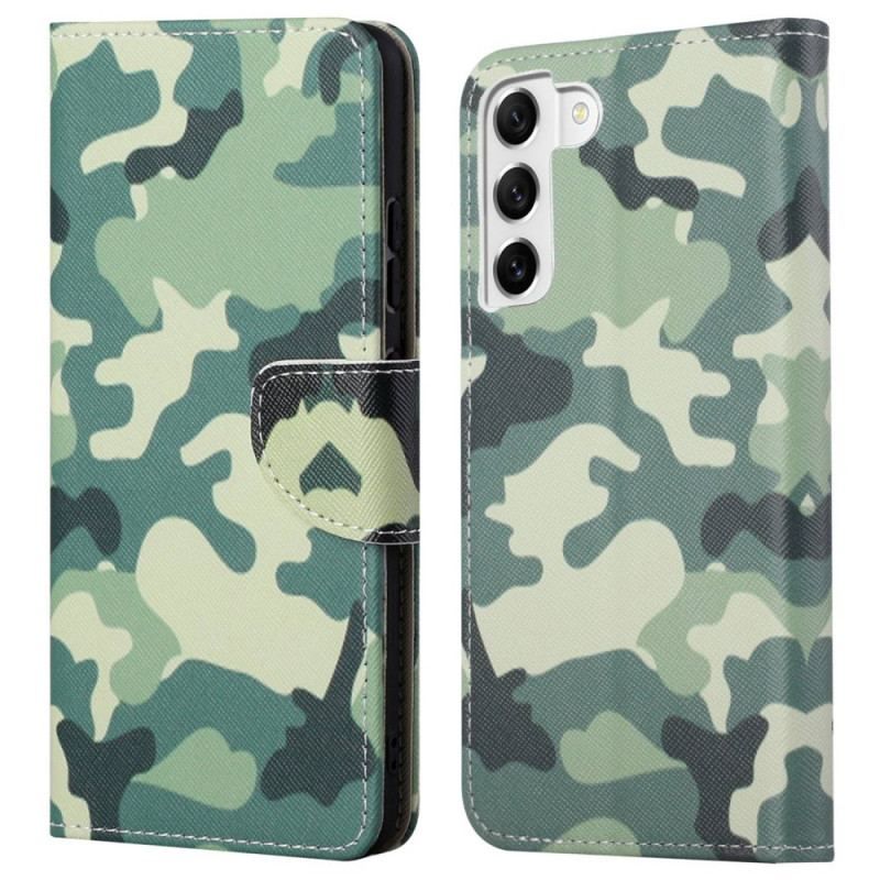 Læder Cover Samsung Galaxy S23 5G Camouflage