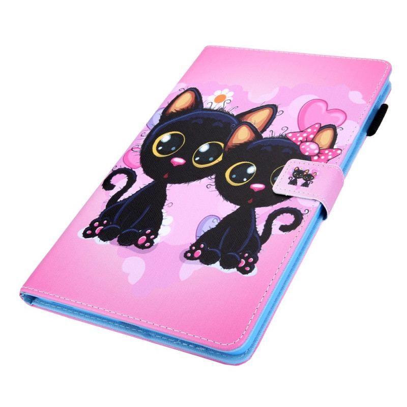 Læder Cover Samsung Galaxy Tab A8 (2021) Et Par Katte