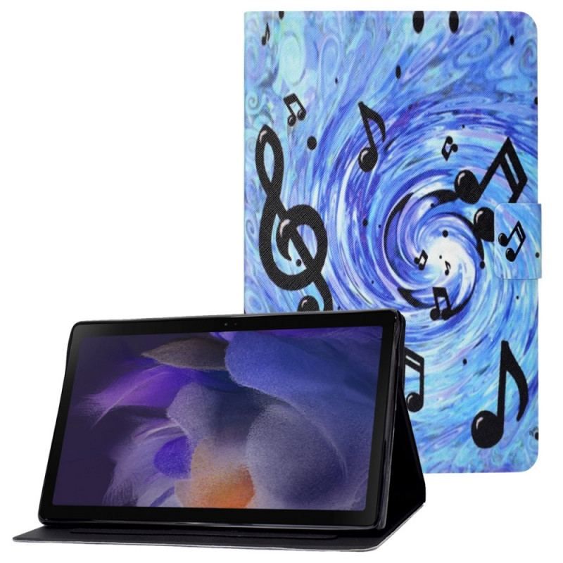 Læder Cover Samsung Galaxy Tab A8 (2021) Musik Noder