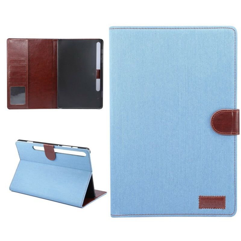 Læder Cover Samsung Galaxy Tab S8 / Tab S7 Jeans