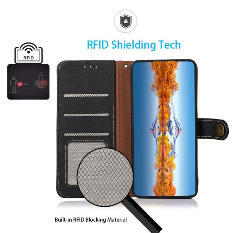 Læder Cover Xiaomi 12 Pro Khazneh Rfid Ægte Læder