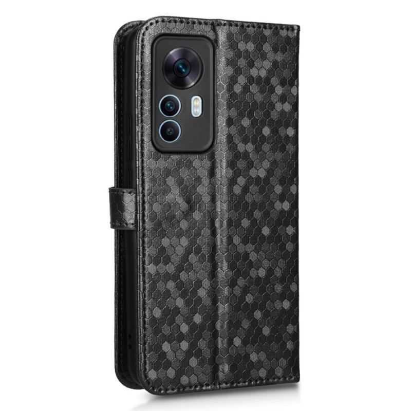 Læder Cover Xiaomi 12T / 12T Pro Med Snor 3d Strappy Design