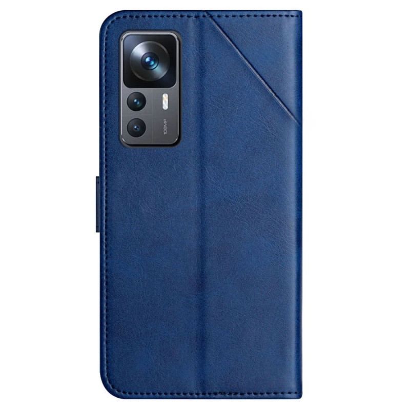 Læder Cover Xiaomi 12T / 12T Pro X Design Geo Læderstil