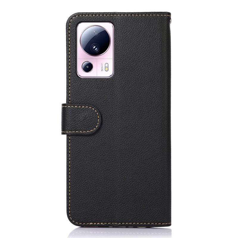 Læder Cover Xiaomi 13 Lite Lychee Style Rfid Khazneh