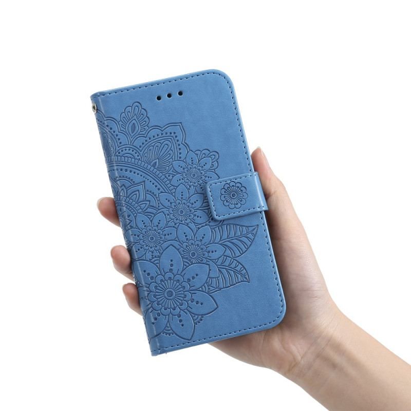 Læder Cover Xiaomi 13 Med Snor Strappy Mandala