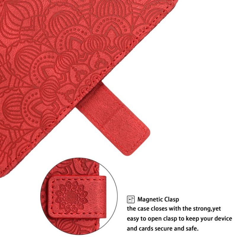 Læder Cover Xiaomi Redmi A1 Med Snor Strappy Mandala