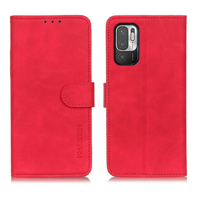 Læder Cover Xiaomi Redmi Note 10 5G Khazneh Lædereffekt