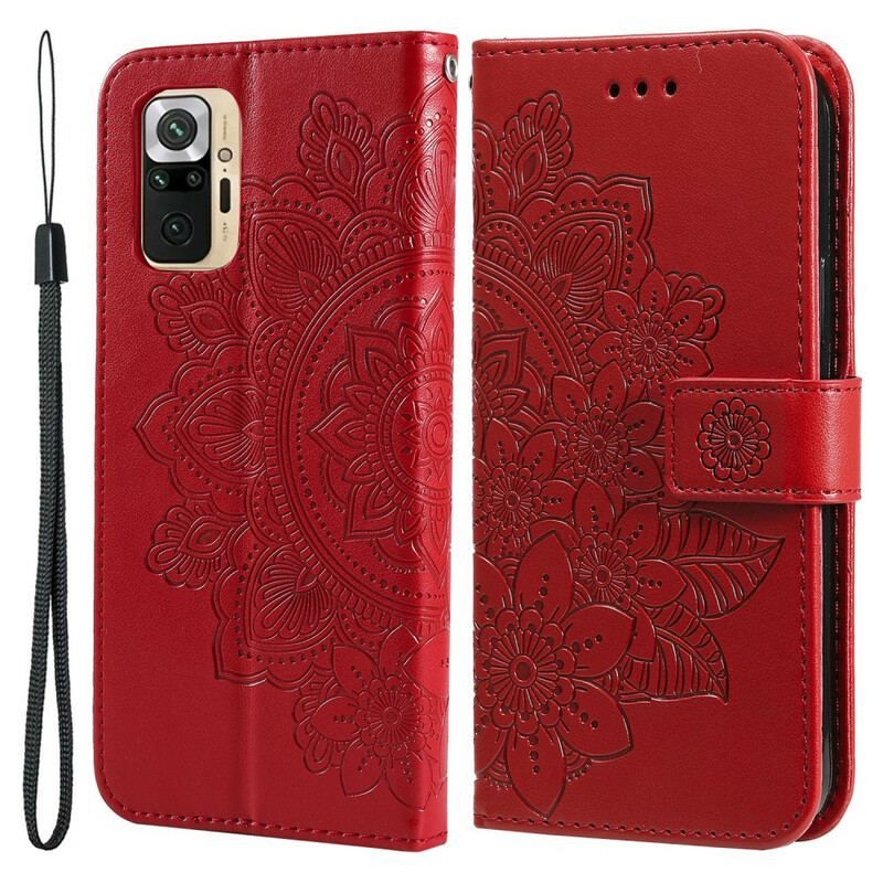 Læder Cover Xiaomi Redmi Note 10 5G Mandala