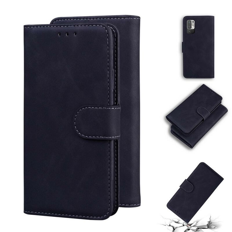 Læder Cover Xiaomi Redmi Note 10 5G Vintage Syning