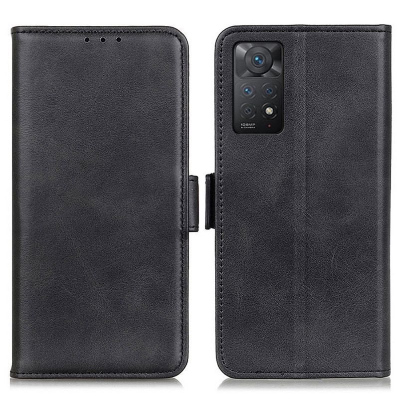 Læder Cover Xiaomi Redmi Note 11 Pro / 11 Pro 5G Flip Cover Dobbelt Klap