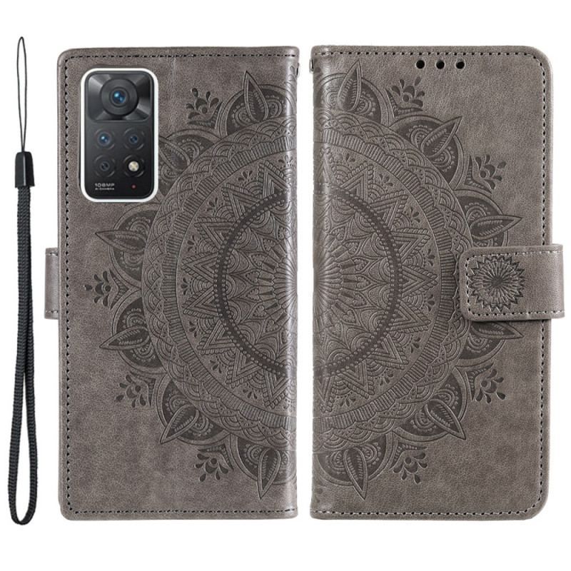 Læder Cover Xiaomi Redmi Note 11 Pro / 11 Pro 5G Sol Mandala