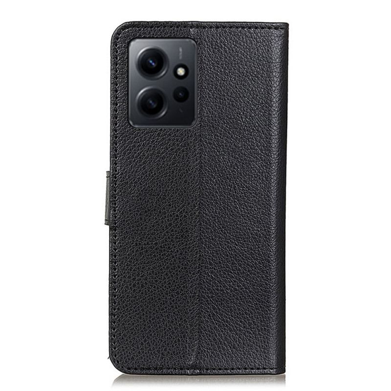 Læder Cover Xiaomi Redmi Note 12 4G Traditionelt Imiteret Læder