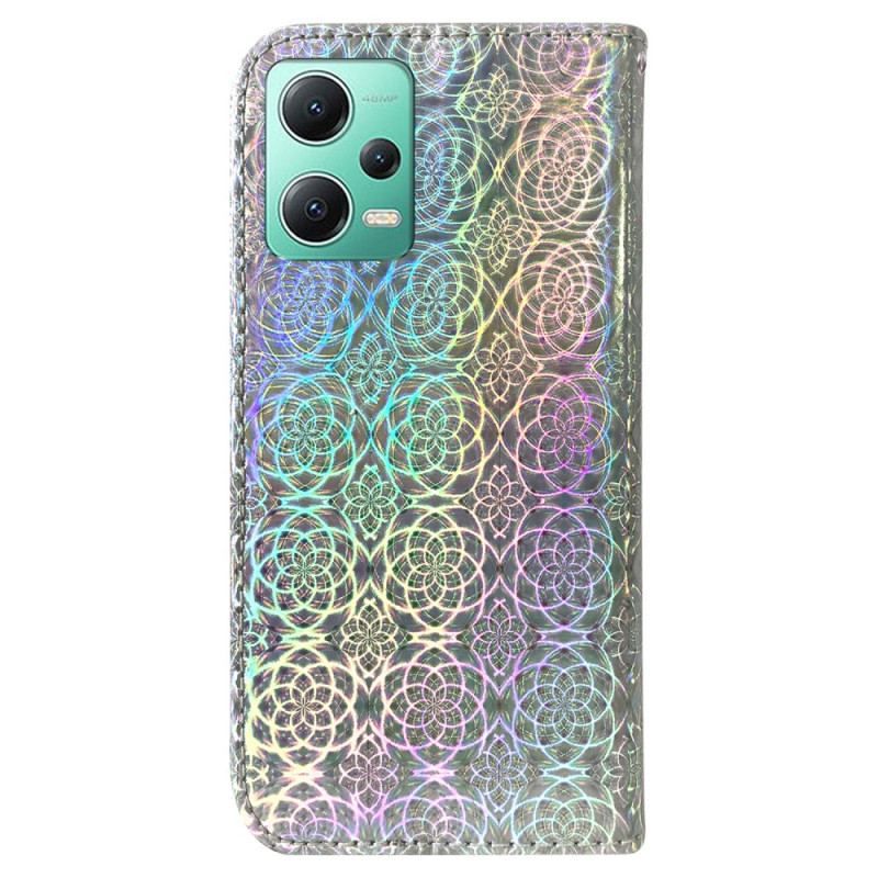 Læder Cover Xiaomi Redmi Note 12 5G Disco-stil