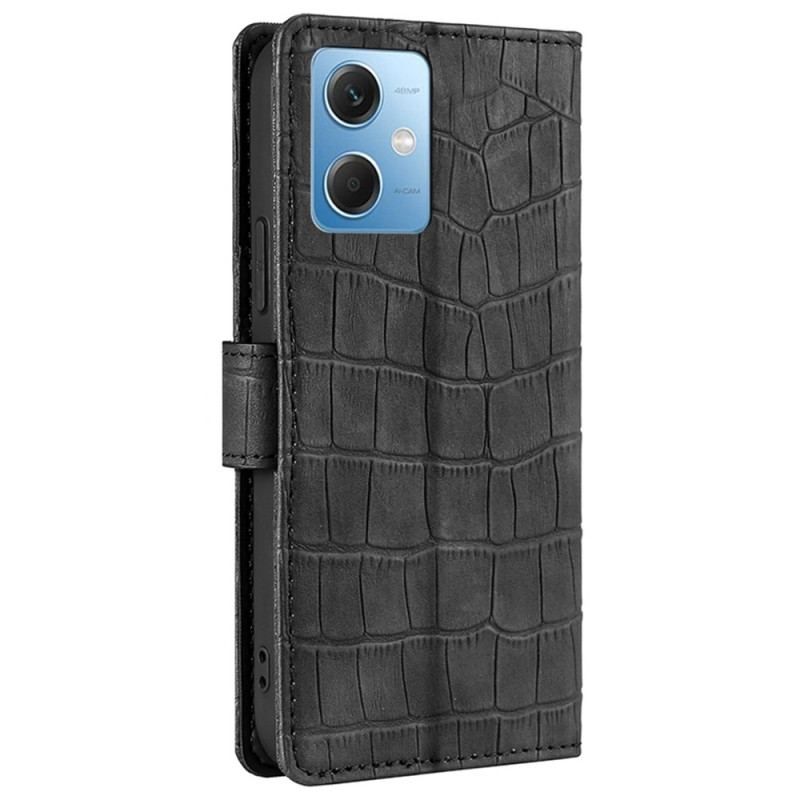 Læder Cover Xiaomi Redmi Note 12 5G Krokodille