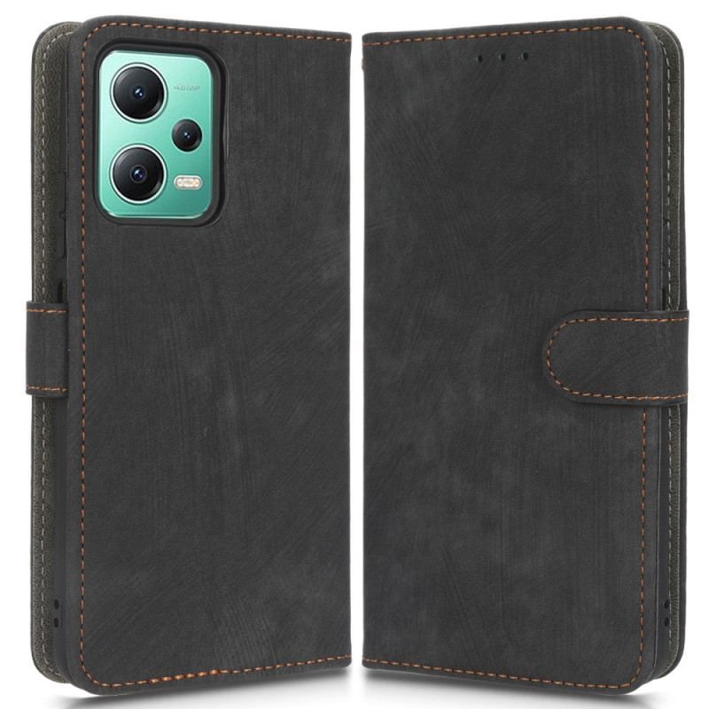 Læder Cover Xiaomi Redmi Note 12 5G Vintage Kunstlæder