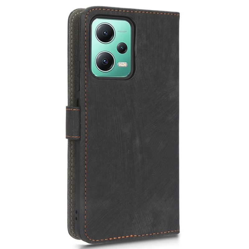 Læder Cover Xiaomi Redmi Note 12 5G Vintage Kunstlæder