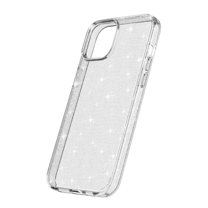 Mobilcover iPhone 15 Plus Gennemsigtig Glitter