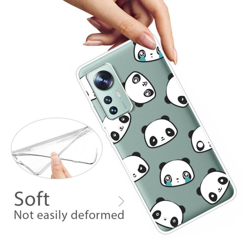 Mobilcover Xiaomi 12 Pro Panda Hoveder