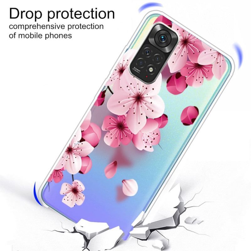 Mobilcover Xiaomi Redmi Note 11 Pro / 11 Pro 5G Små Lyserøde Blomster